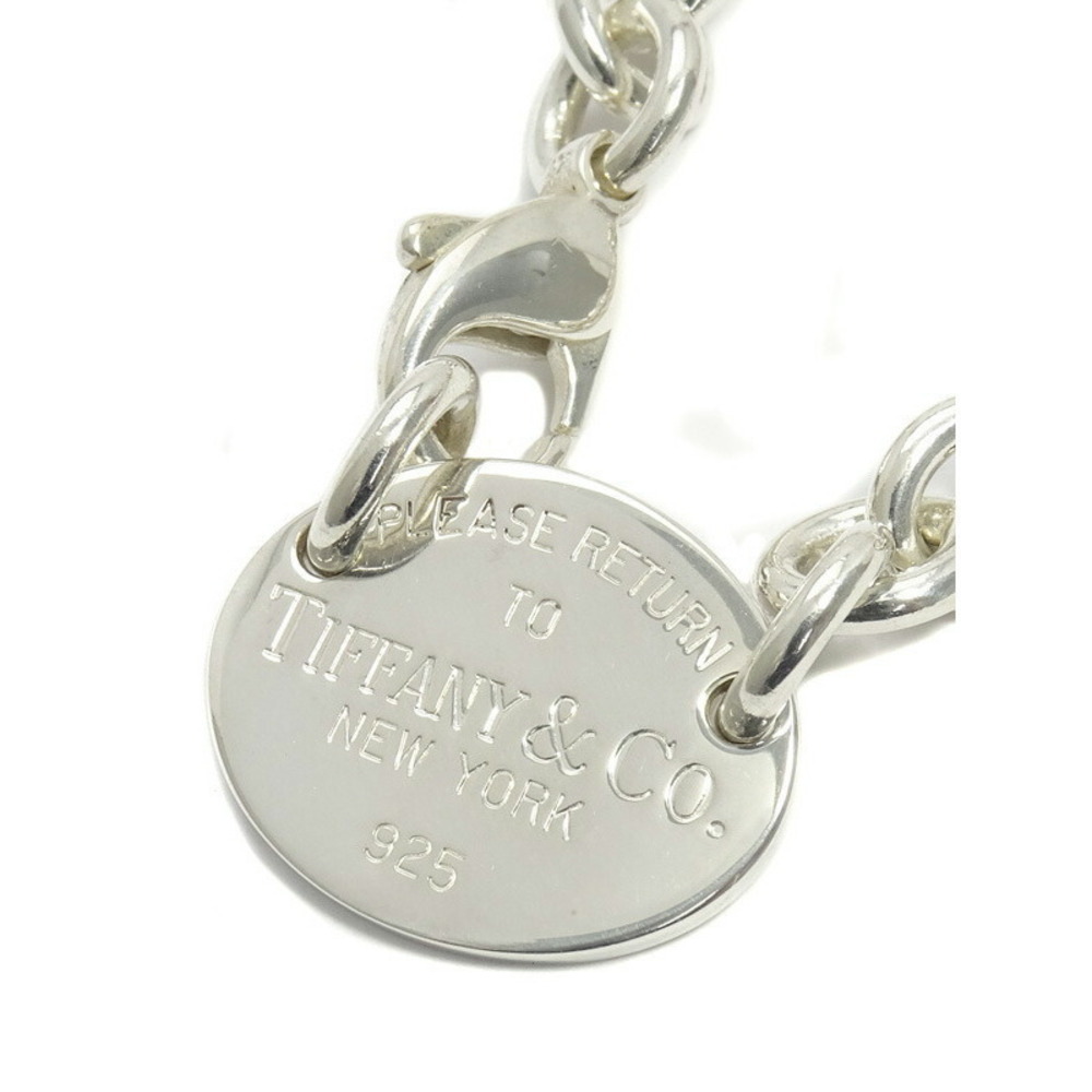 Tiffany Co to Silver Oval Necklace
